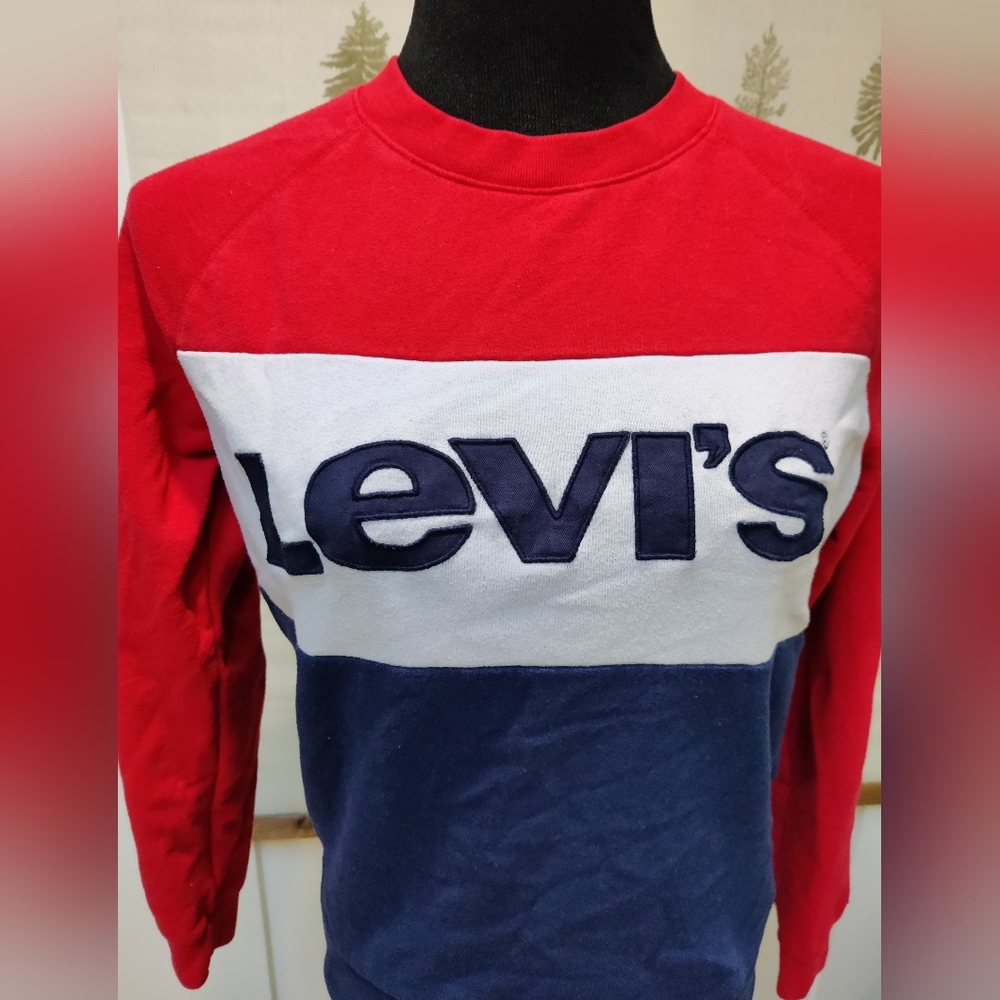 Levis Color Block Sweatshirt - Small - Picture 3 of 11